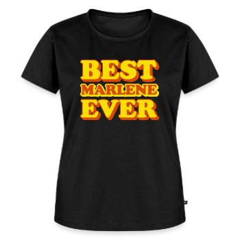 Funny gift with first name Marlene - Women's Premium Organic T-shirt - black - Front - Selfina (174cm)