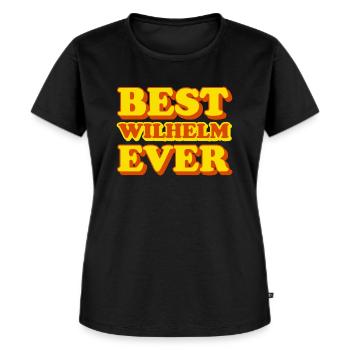 Wilhelm prénom drôle cadeau - T-shirt Premium bio Femme - noir - Devant - Selfina (174cm)