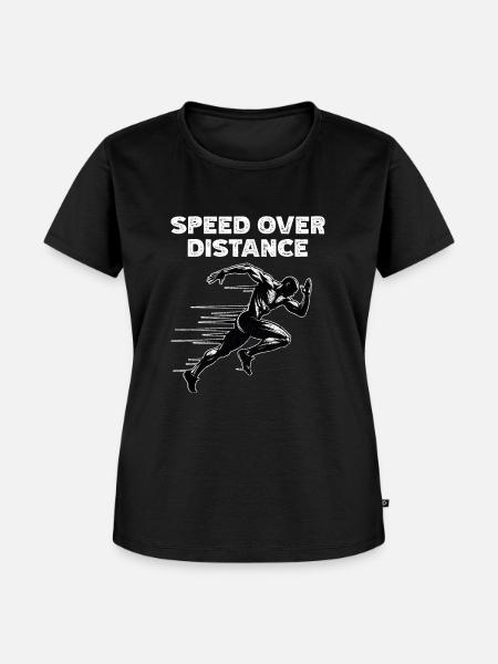 Bahnläufer Sprinter Sprint 100m Sprinter - Frauen Premium Bio T-Shirt - Schwarz