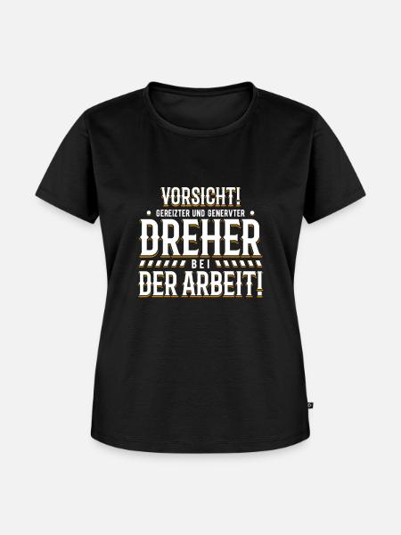 Dreher - Frauen Premium Bio T-Shirt - Schwarz