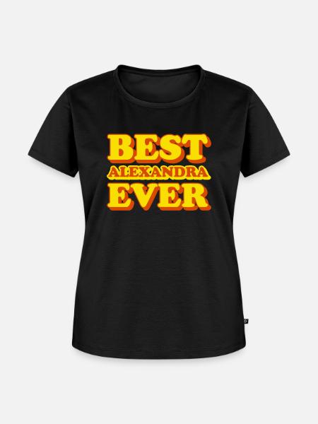 Alexandra Vorname Lustiges Geschenk - Frauen Premium Bio T-Shirt - Schwarz