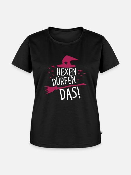 Hexen dürfen das! - Frauen Premium Bio T-Shirt - Schwarz