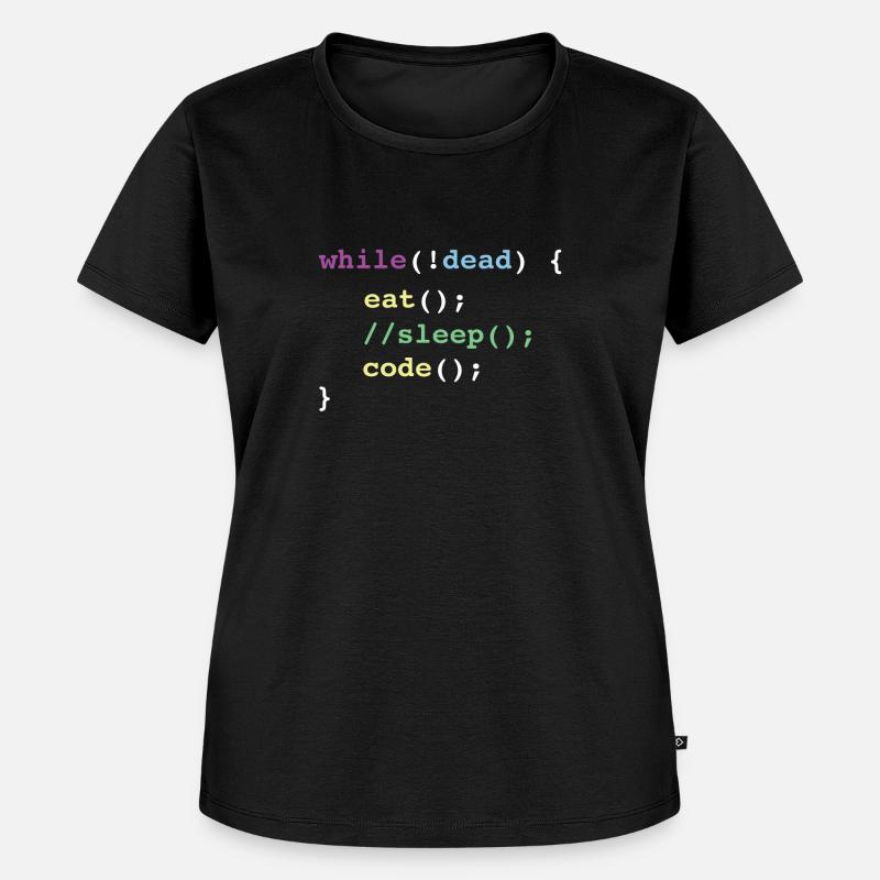 CÓDIGO DE CODIFICACIÓN PROGRAMACIÓN PROGRAMADOR REGALO - Camiseta ecológica prémium para mujer - negro