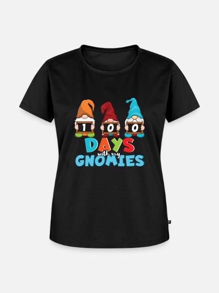 100th Day School Gnomes Happy 100 Days De L’École - T-shirt Premium bio Femme - noir