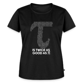 Pi Day Ist Zweimal So Gut Wie Pi Zahlen - Frauen Premium Bio T-Shirt - Schwarz - Vorne - Selfina (174cm)