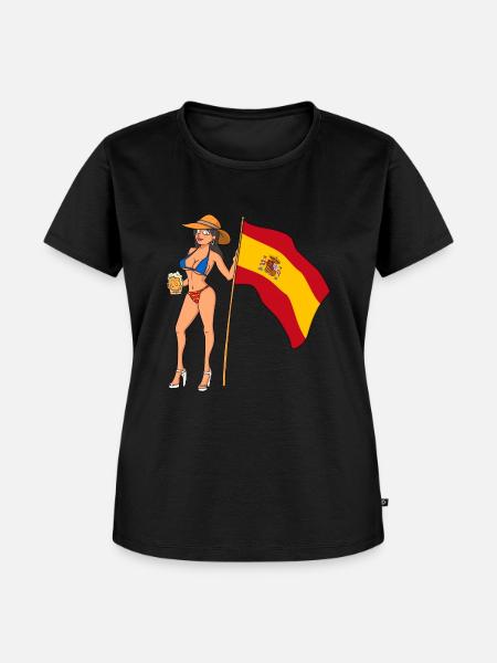 Sexy Spanierin - Frauen Premium Bio T-Shirt - Schwarz