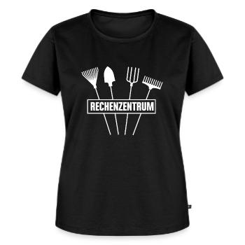 Rechenzentrum Gärtner - Frauen Premium Bio T-Shirt - Schwarz - Vorne - Selfina (174cm)