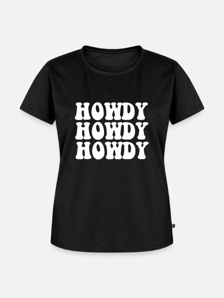 Howdy - Frauen Premium Bio T-Shirt - Schwarz