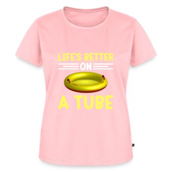 Summer Float Trip River Tubing Party Beach Outfit - Women's Premium Organic T-shirt - rose - Front - AI Model Female 172 dark (172cm)