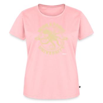 Miskatonic University Logo Tentakel - Frauen Premium Bio T-Shirt - Rosa - Vorne - AI Model Female 172 dark (172cm)