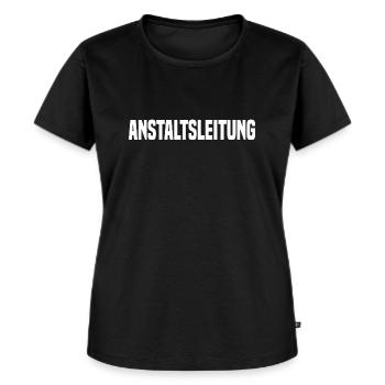 Anstaltsleitung - Frauen Premium Bio T-Shirt - Schwarz - Vorne - Selfina (174cm)