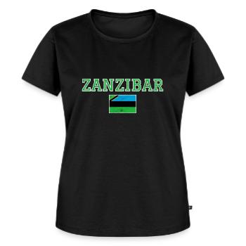 Zanzibar - T-shirt Premium bio Femme - noir - Devant - Selfina (174cm)