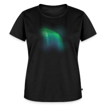 Polarlicht Aurora Borealis Nordlichter - Frauen Premium Bio T-Shirt - Schwarz - Vorne - Selfina (174cm)
