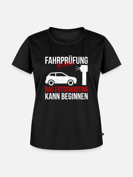 Führerschein bestanden fotoshooting - Frauen Premium Bio T-Shirt - Schwarz