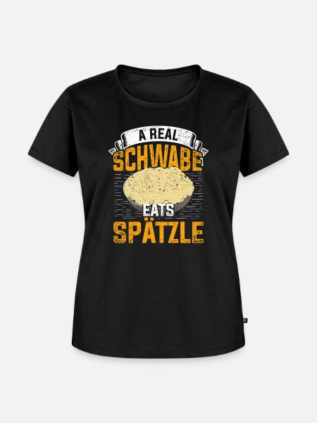 Schwaben Spätzle - Frauen Premium Bio T-Shirt - Schwarz