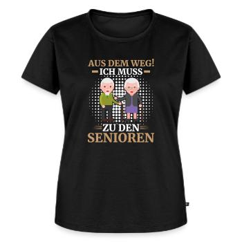 Altenpflegerin Senioren Spruch Pflegekraft - Frauen Premium Bio T-Shirt - Schwarz - Vorne - Selfina (174cm)