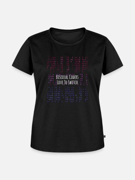 LGBT Code bisexuelles Programmieren - Frauen Premium Bio T-Shirt - Schwarz