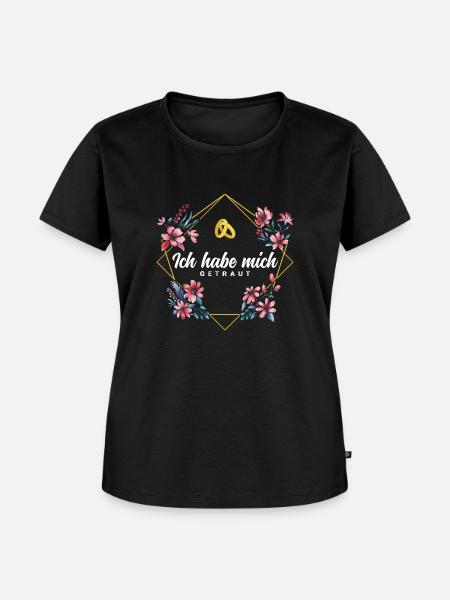 Ich habe mich getraut - Frauen Premium Bio T-Shirt - Schwarz