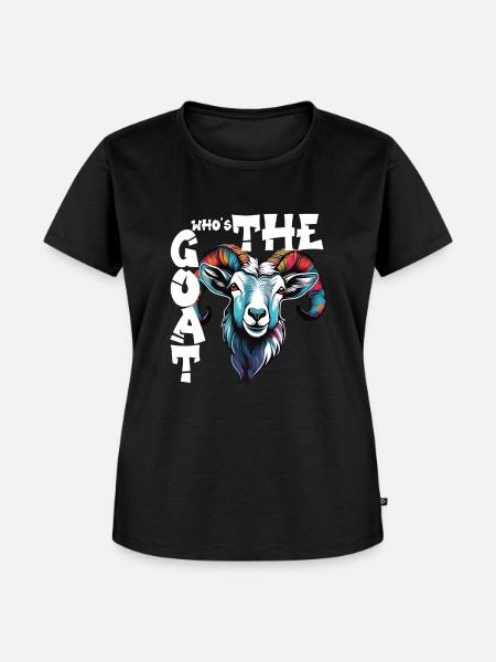 Wer ist der GOAT? - Frauen Premium Bio T-Shirt - Schwarz