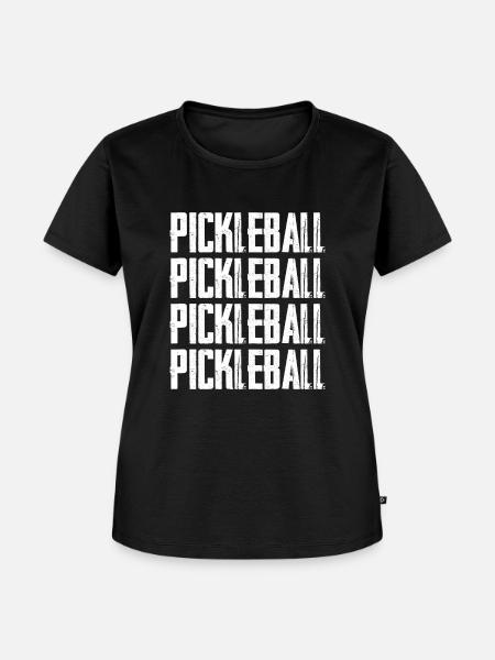 Pickleball - Frauen Premium Bio T-Shirt - Schwarz