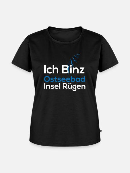 Ich Binz (Rügen-Edition) - Frauen Premium Bio T-Shirt - Schwarz