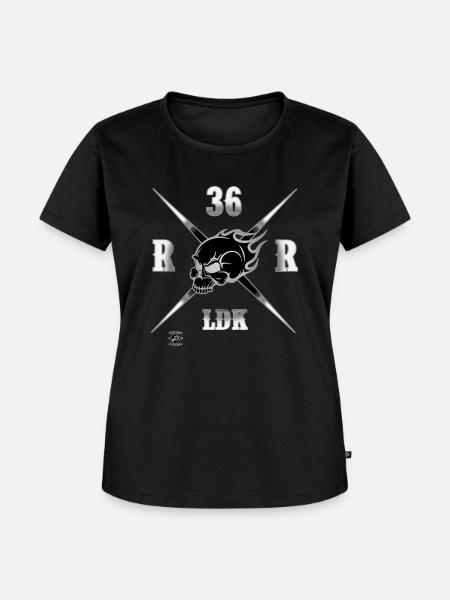 RR36Cross - Frauen Premium Bio T-Shirt - Schwarz