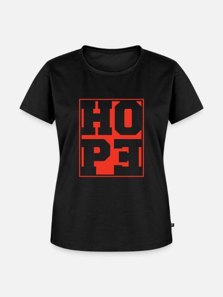 Hope - Frauen Premium Bio T-Shirt - Schwarz
