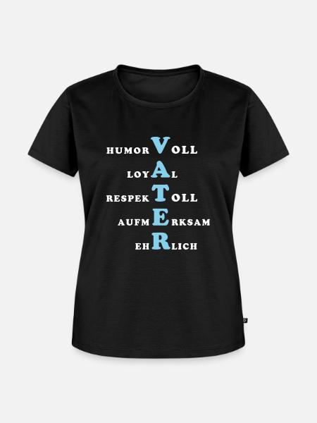 Vater Eigenschaften - Frauen Premium Bio T-Shirt - Schwarz