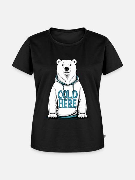 Polarbär - Frauen Premium Bio T-Shirt - Schwarz