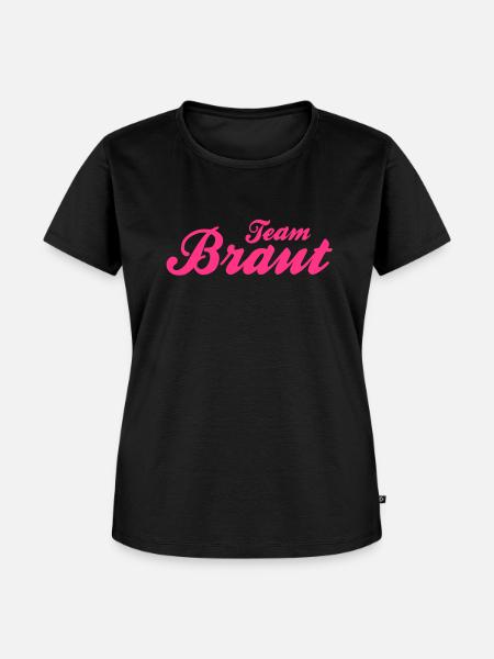 Team Braut - JGA - Hochzeit - Frauen Premium Bio T-Shirt - Schwarz