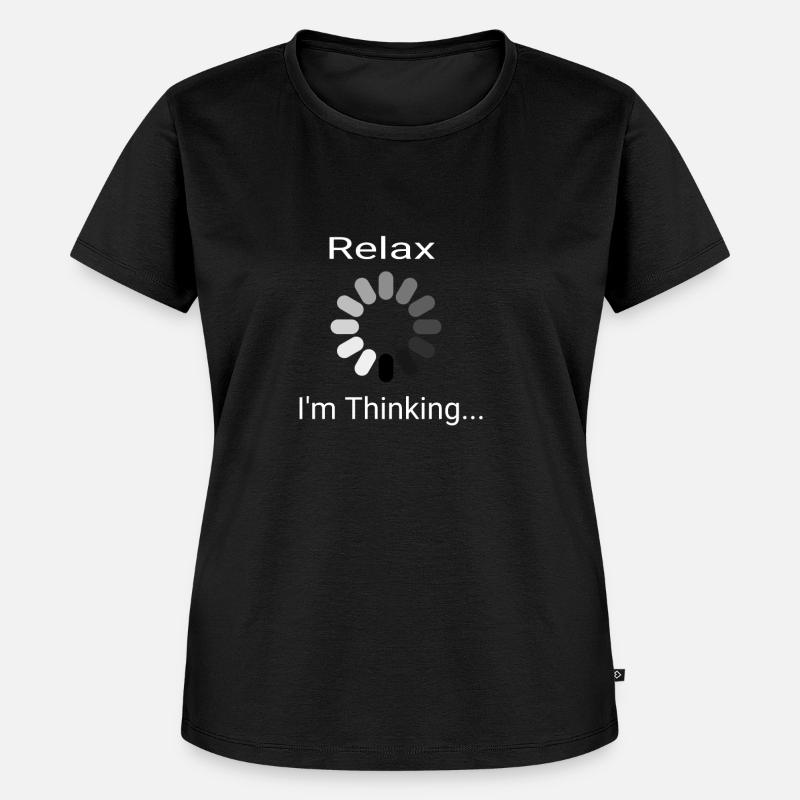 Loading bar Relax I think - Women's Premium Organic T-shirt - black