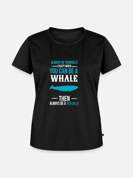 Wal - Frauen Premium Bio T-Shirt - Schwarz