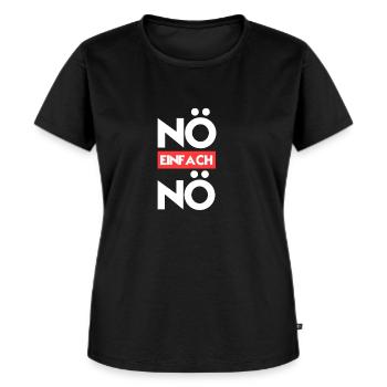 Noe Einfach Noe Protest Spruch Lustig Tocht - Frauen Premium Bio T-Shirt - Schwarz - Vorne - Selfina (174cm)