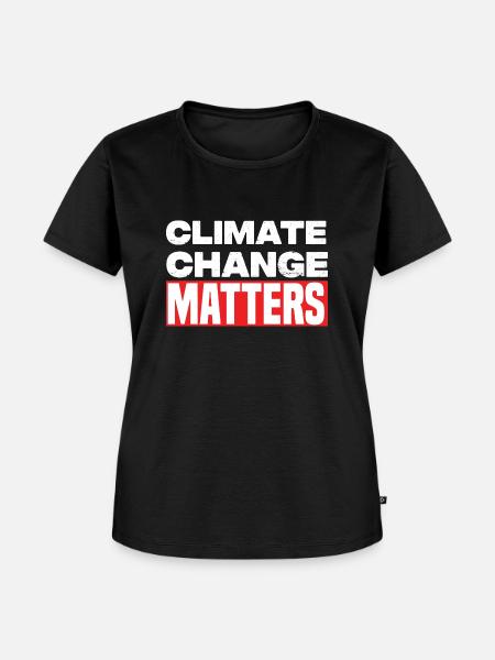 Climate Change Matters - Frauen Premium Bio T-Shirt - Schwarz