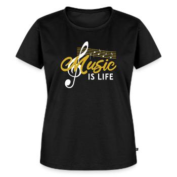 Musique musicale - T-shirt Premium bio Femme - noir - Devant - Selfina (174cm)
