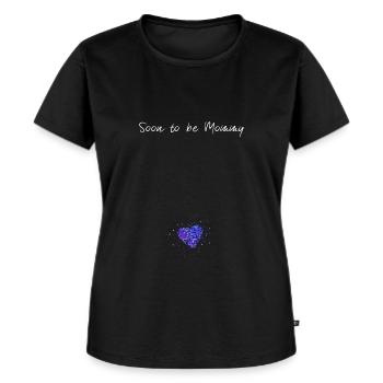 Schwangerschaft Mutter Mama zwei Herzen - Frauen Premium Bio T-Shirt - Schwarz - Vorne - Selfina (174cm)