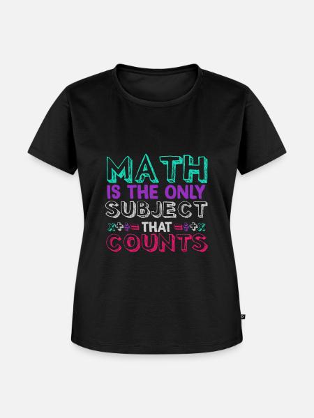 Mathe zählt - Frauen Premium Bio T-Shirt - Schwarz