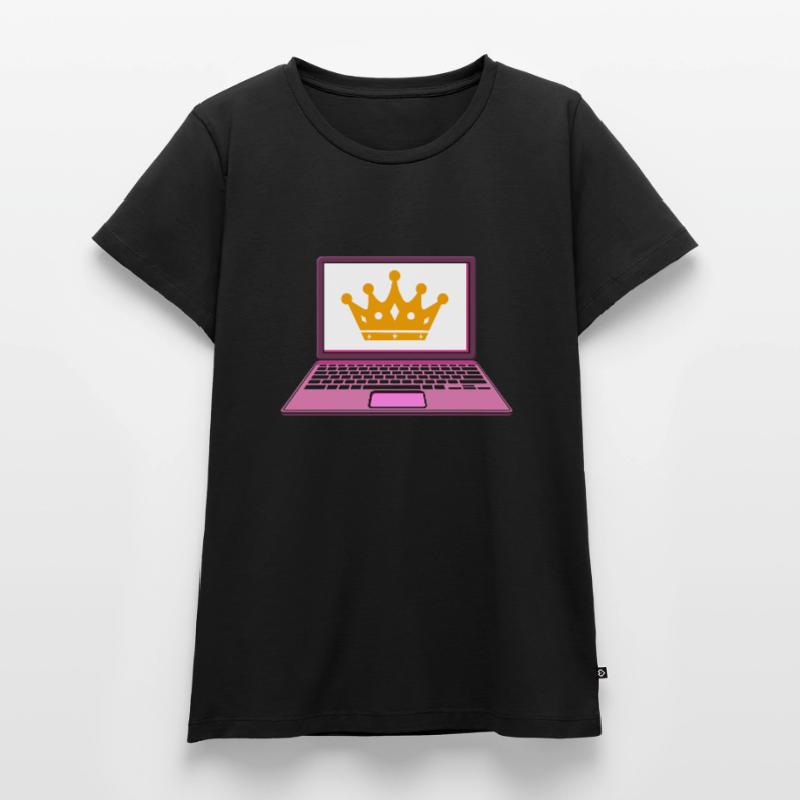 Computer crown queen programmer Women's Premium Organic T-shirt