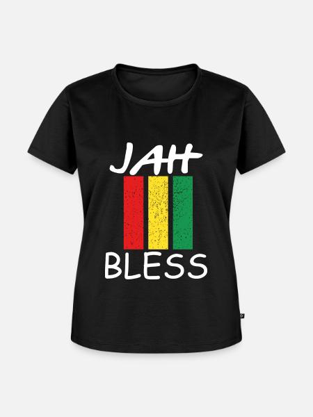 Jah bless Rasta - Frauen Premium Bio T-Shirt - Schwarz