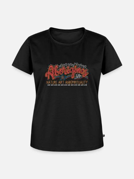 Aborigines Nature - Frauen Premium Bio T-Shirt - Schwarz