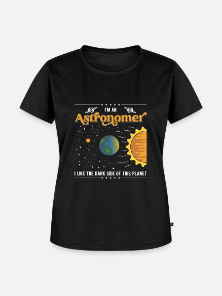 Ich bin Astronom - Frauen Premium Bio T-Shirt - Schwarz
