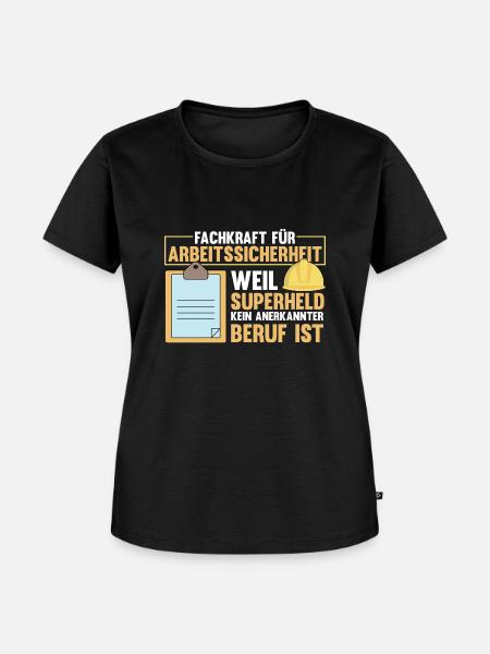Fachkraft Arbeitssicherheit Sifa Sicherheitskraft - Frauen Premium Bio T-Shirt - Schwarz