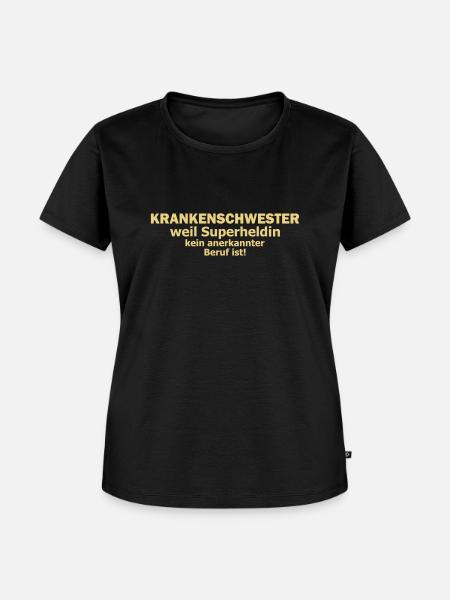 krankenschwester - Frauen Premium Bio T-Shirt - Schwarz