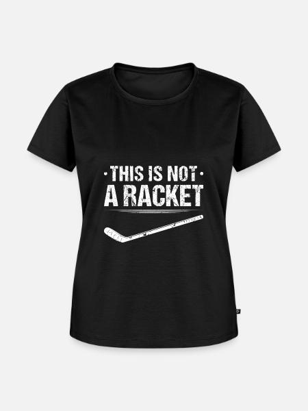 Hockeyschläger für Eishockey-Fan - Frauen Premium Bio T-Shirt - Schwarz