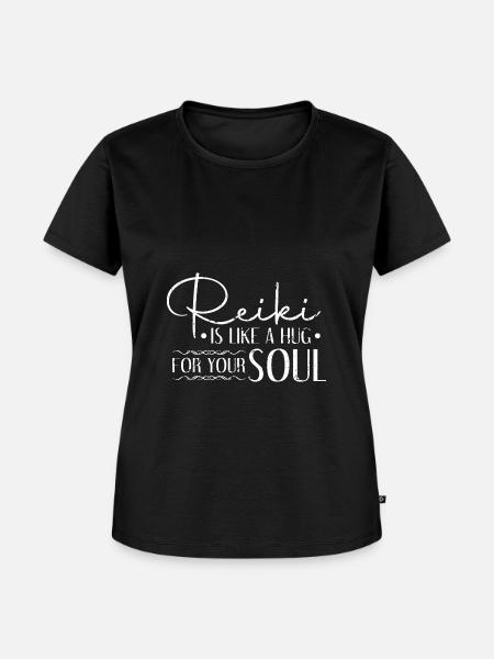 Reiki - Frauen Premium Bio T-Shirt - Schwarz