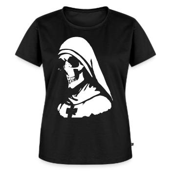 Fesseln Sie das Übernatürliche in Horror Nun, Sa - Frauen Premium Bio T-Shirt - Schwarz - Vorne - Selfina (174cm)