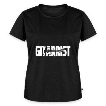 Gitarrist Gitarre Gitarren Spieler - Frauen Premium Bio T-Shirt - Schwarz - Vorne - Selfina (174cm)
