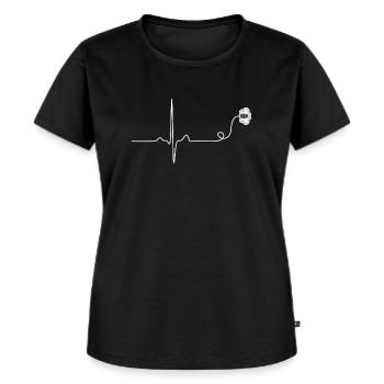 Biene - Frauen Premium Bio T-Shirt - Schwarz - Vorne - Selfina (174cm)