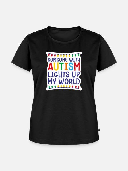 Autismus - Frauen Premium Bio T-Shirt - Schwarz
