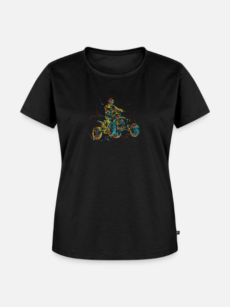 Quad ATV - Frauen Premium Bio T-Shirt - Schwarz